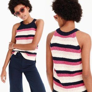 J. CREW | NWT Point Sur Stripe Tank Sweater SM